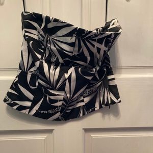 Strapless formal top